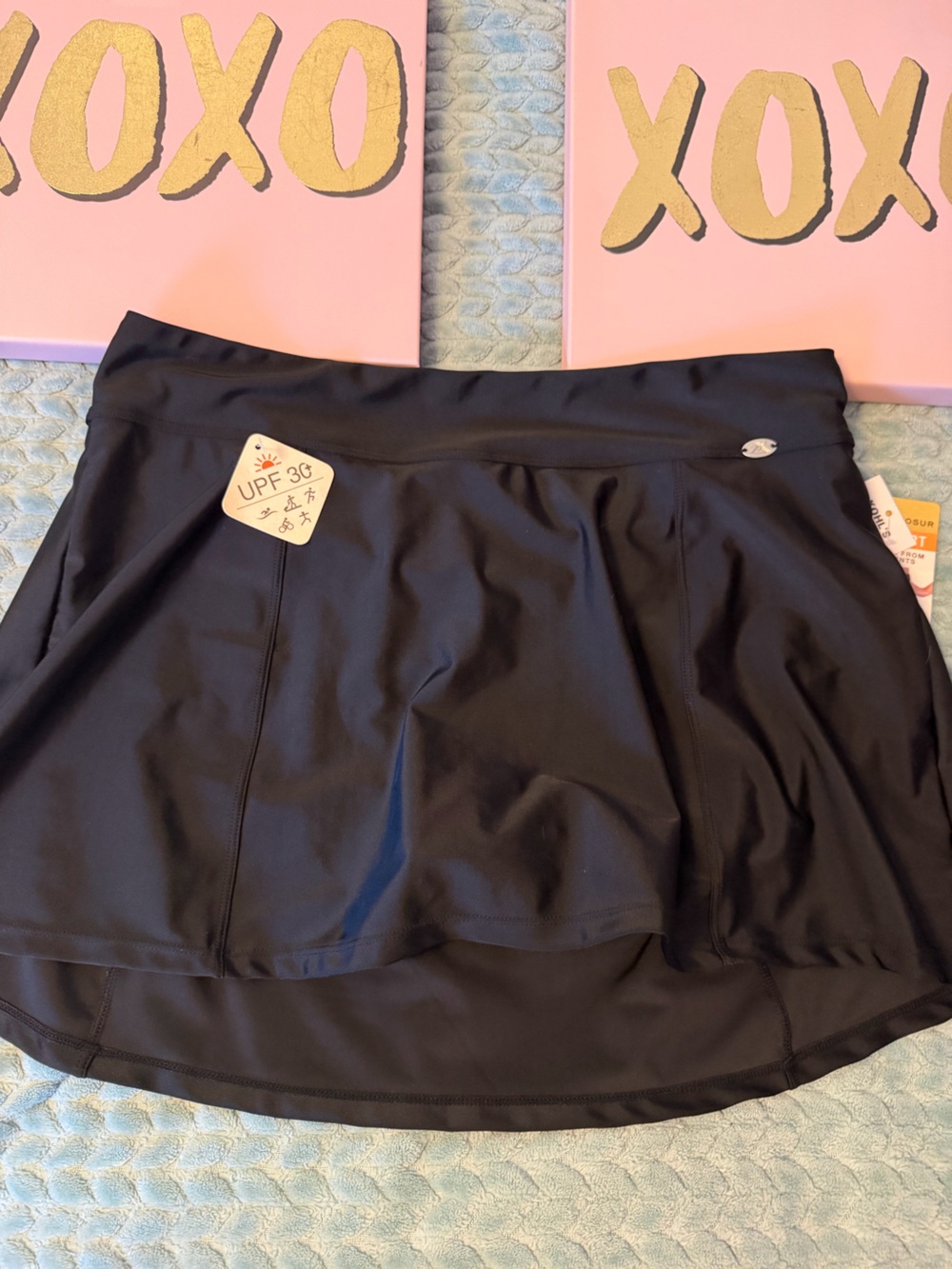 ZeroXposur Black Women’s Swim Mini Skirt with Built-In Shorts